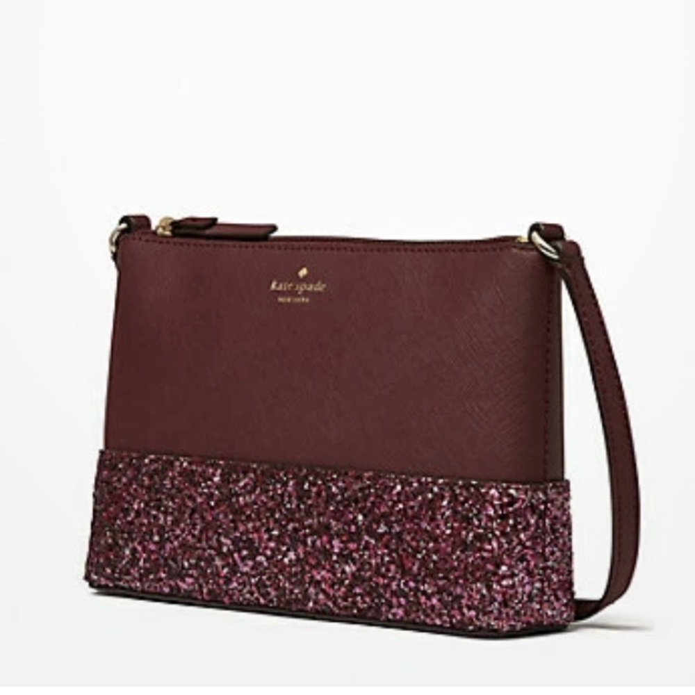 Kate Spade Greta Court Ramey Flash Glitter Crossbody - Picture 2 of 7